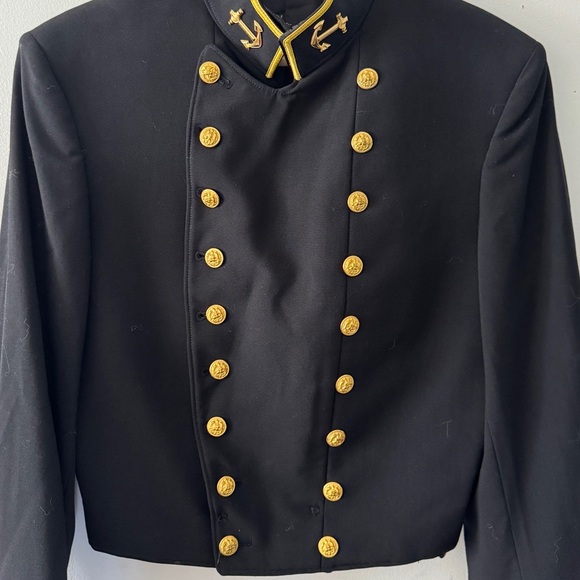 Vintage US Naval Academy Jacket Uniform Flying Cross Navy Jacket Preppy Academia - Picture 6 of 16